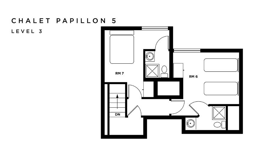 Chalet Papillon 5 La Rosiere Floor Plan 1